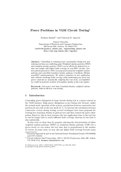 vlsi testing white papers|vlsi circuit problems.